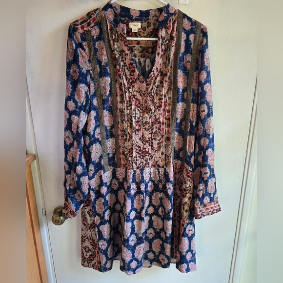 Anthropologie Tiny Floral Patterned Long Sleeve Dress Small NWOT - Picture 2 of 10